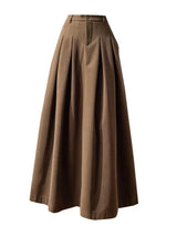 Dark Academia Elegant Midi Skirt