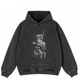 Oversized Doberman Black Hoodie