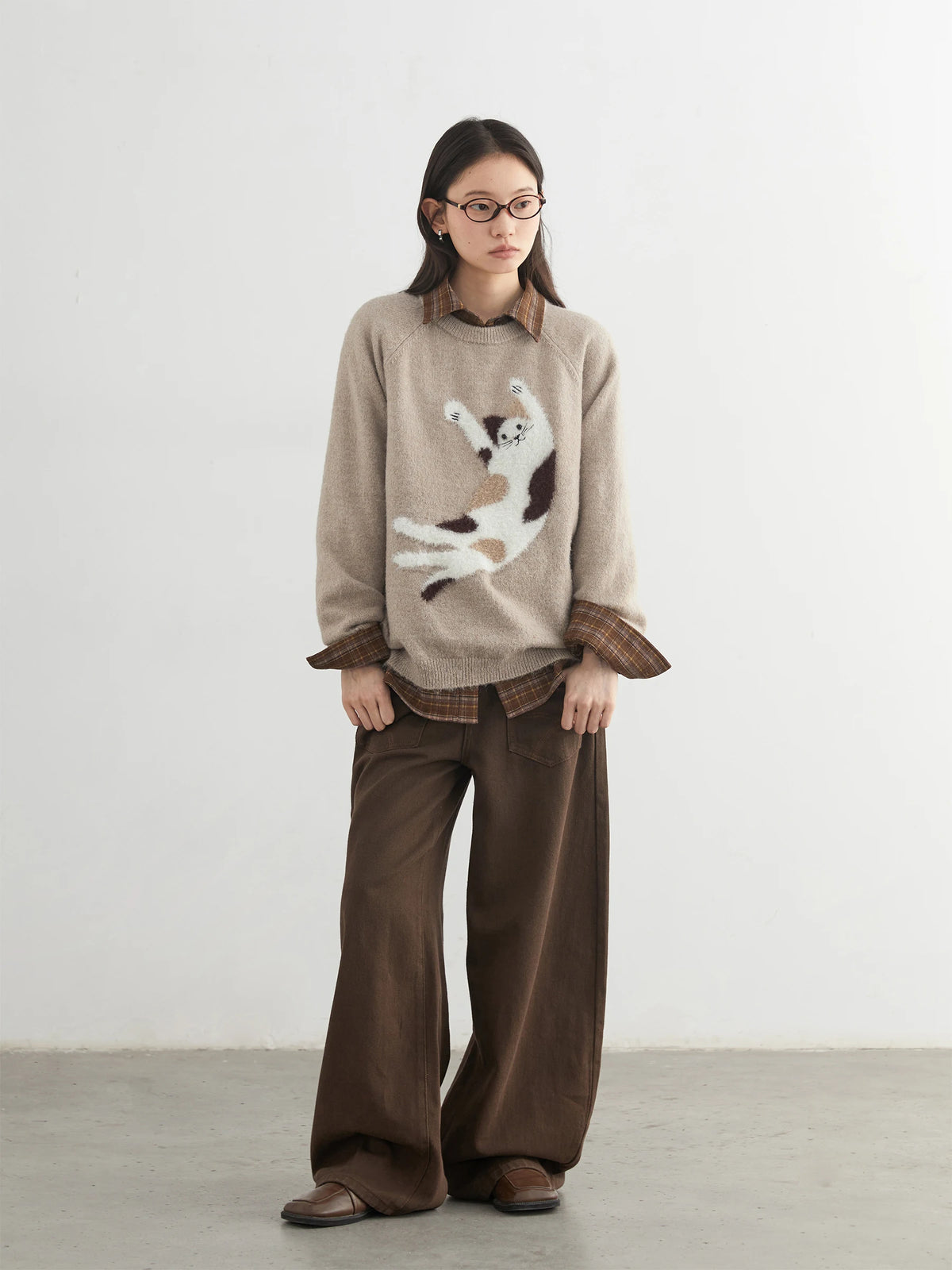 Knit Jumping Cat Sweater