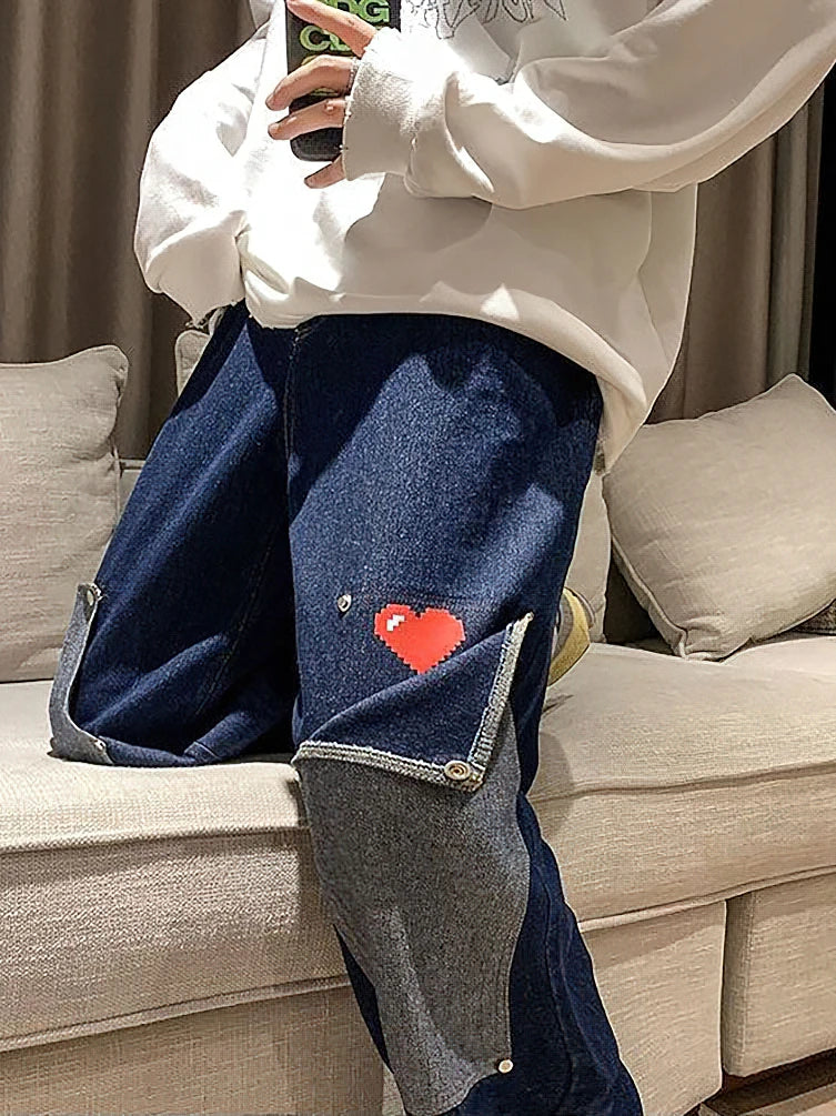 Heart Oversize Jeans