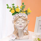 Angel Human Head Vintage Vase
