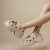 Cyberpunk Women's Shiny Platform Crocs