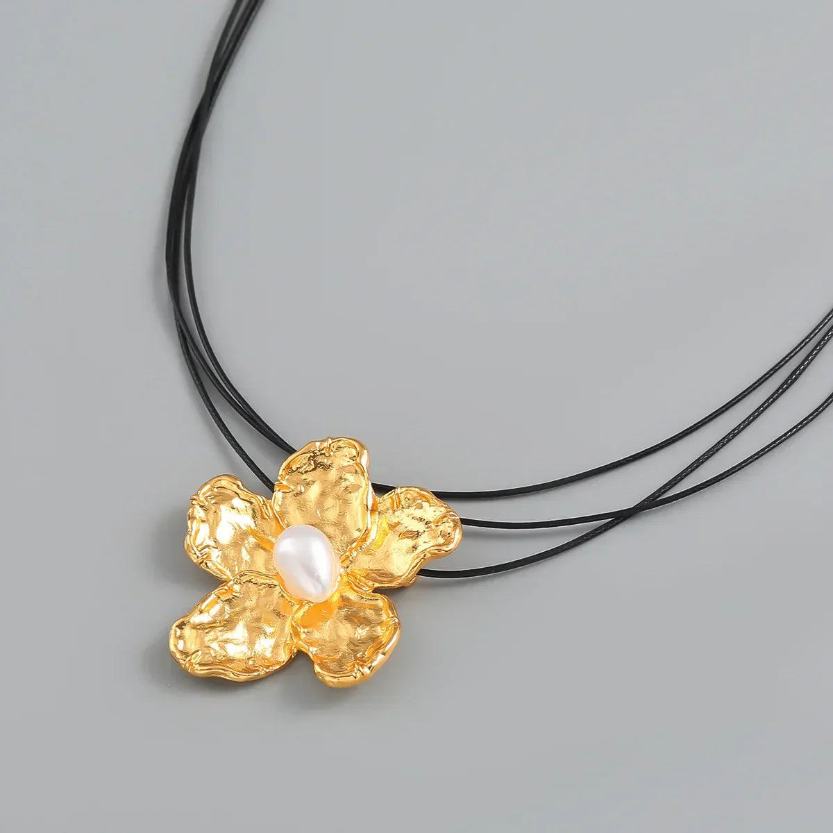 Collares Vintage de Flores de Metal