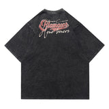 Oversize Vintage Landscape Printed T-Shirt