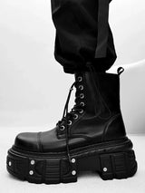 Cyberpunk Platform Thick Sole Boots