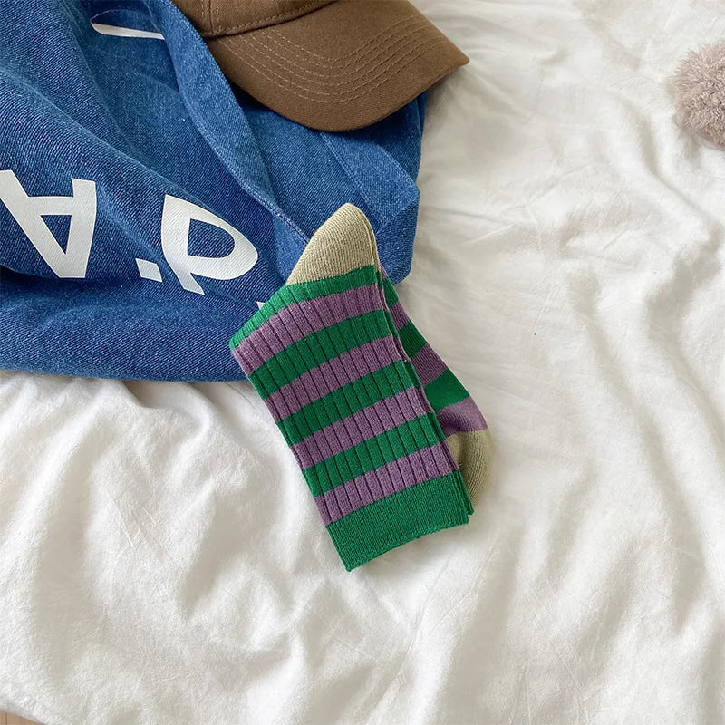 Korean Style Thick Mid-tube Socks