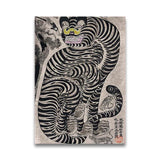Japanese Vintage Tiger Cat Art Print