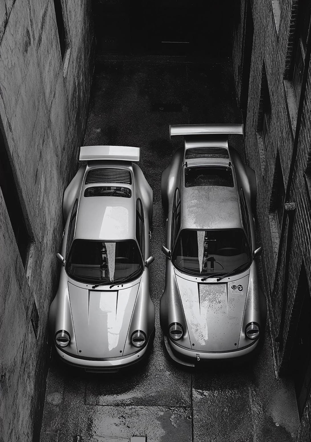 Classic Porsche 911 Alpine Drive Poster