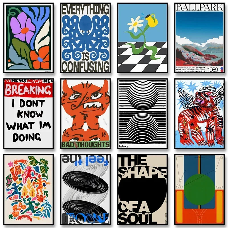 Retro Abstract Soul Classic Wall Art