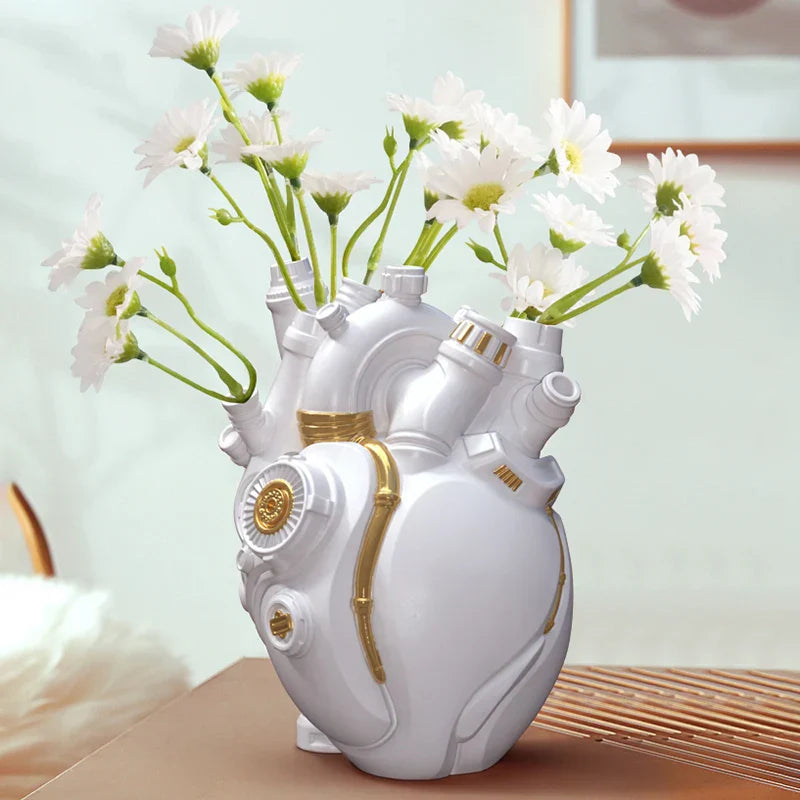 Mechanical Heart Cardiac Vintage Vase