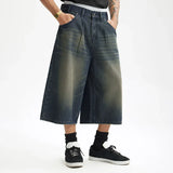 Faux Two-Tone-Denim-Jorts