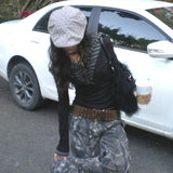 Y2K Grunge Patchwork Long Sleeve Hooded T-Shirt