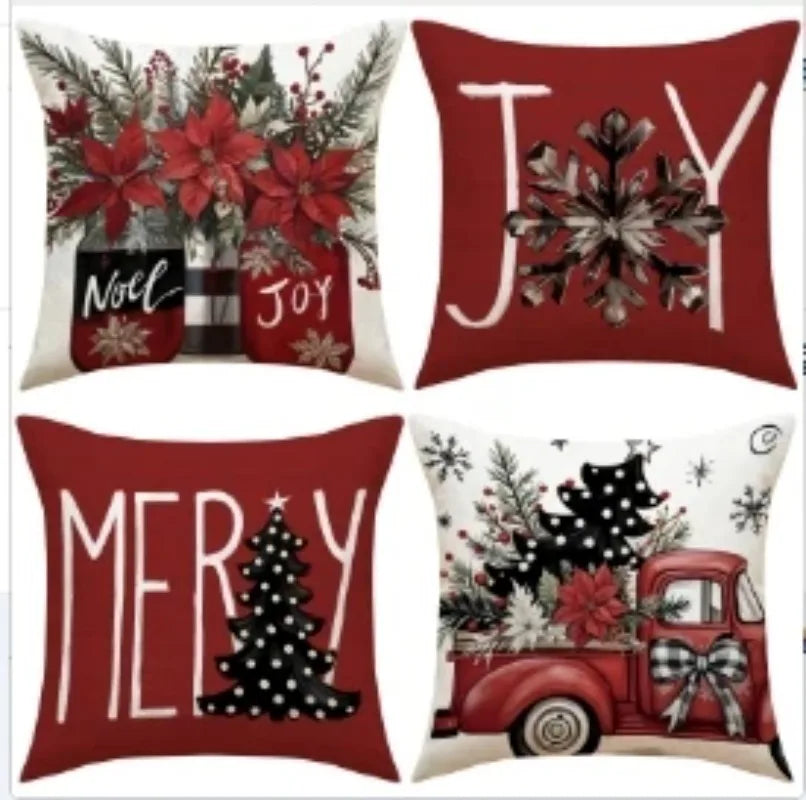Vintage Christmas Pillow Covers