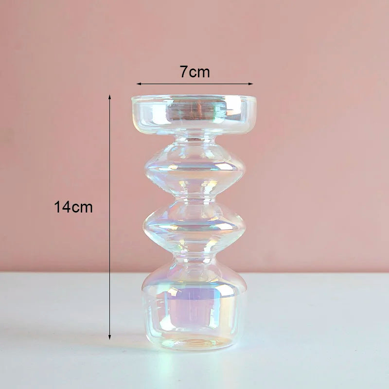 Taper Glass Candlestick Holder