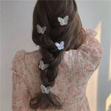 Colorful Butterflies Soft Girl Hairpins