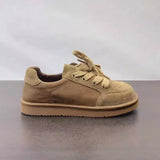 Thick Platform Lace-Up Leather Shoes