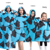 Family Oversize Sherpa Blanket Hoodie