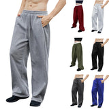 Solid Color Baggy Leags Sweatpants