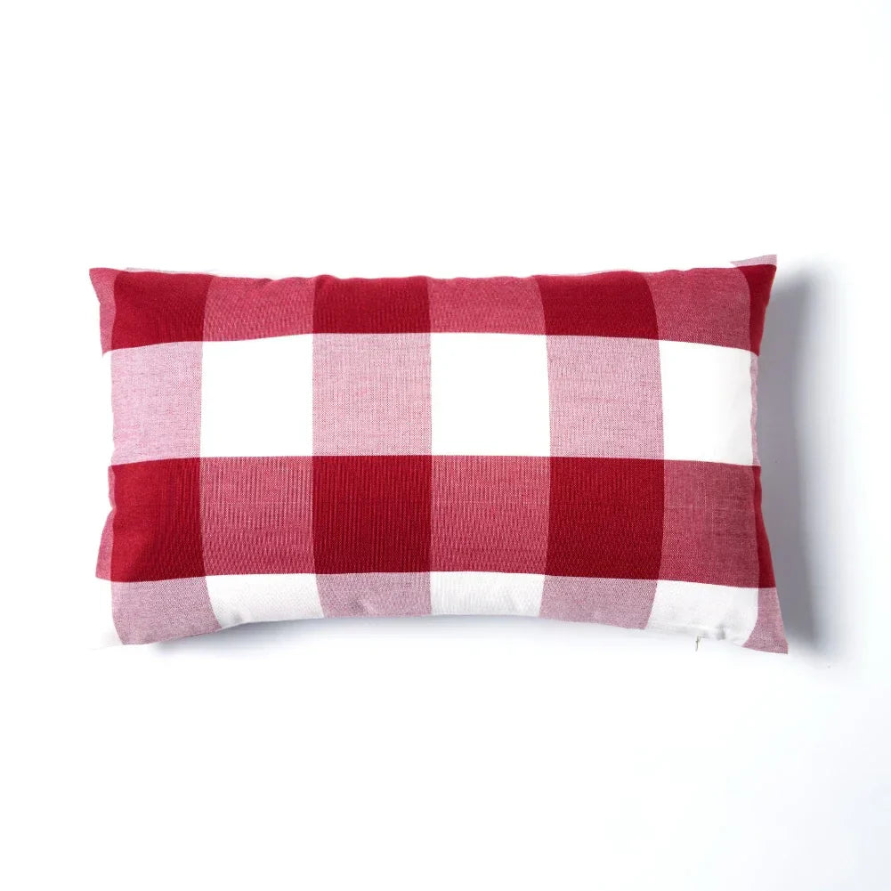 Red Striped Cushion Cover
