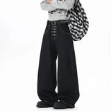 Buckle Wide Leg Jeans