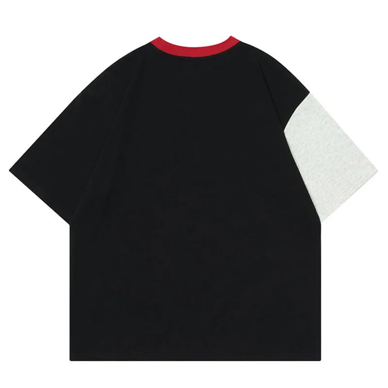 Dark Anime Characters Color Block T-Shirt
