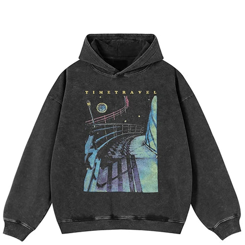 Faded Hip Hop Graphic Hoodie