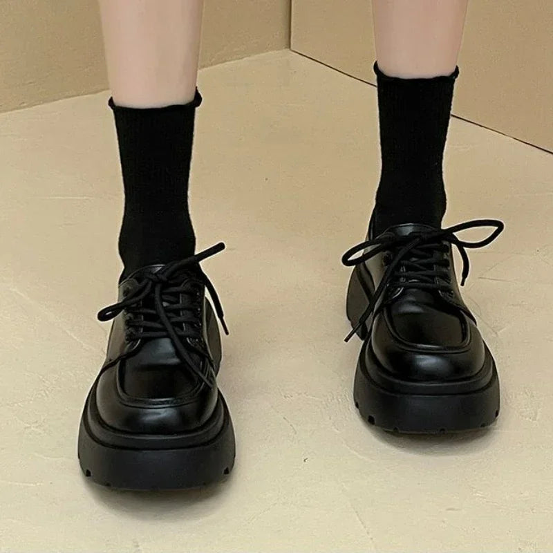Soft Grunge Black Platform Shoes
