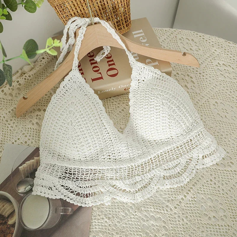 Tops de ganchillo sexys para mujer