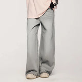 Vintage Washed Straight Leg Jeans