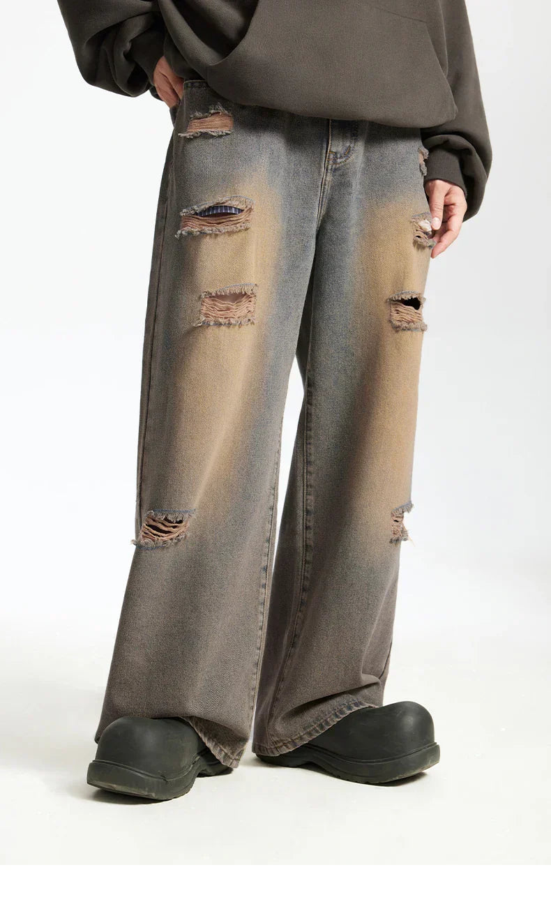 Grunge Ripped Off Jeans