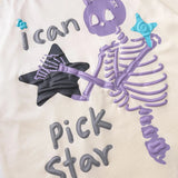 Y2K Skeleton I Can Pick Star T-shirt