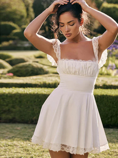 A Line Soft Girl Mini Dress