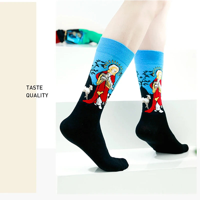 Classic Famous Art Cotton Socks