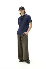 Drawstring Straight Leg Loose Fit Linen Pants