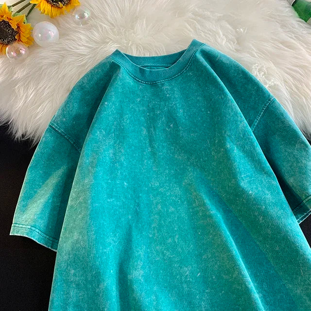 Vintage Acid Washed Oversized Y2K T-Shirt