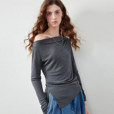 Ruched Off Shoulder Top