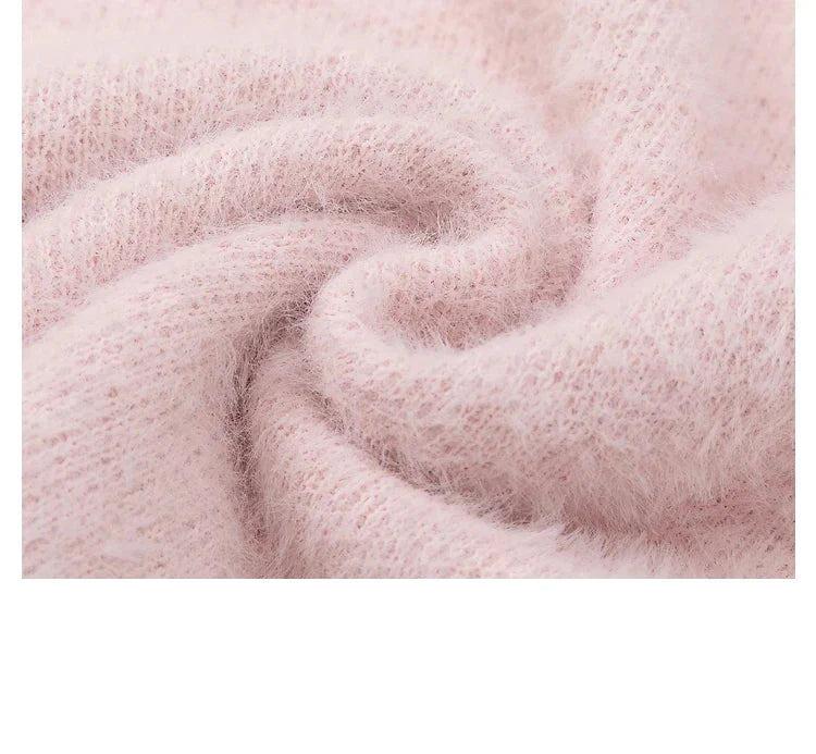 Gemütlicher Mohair-Strickpullover