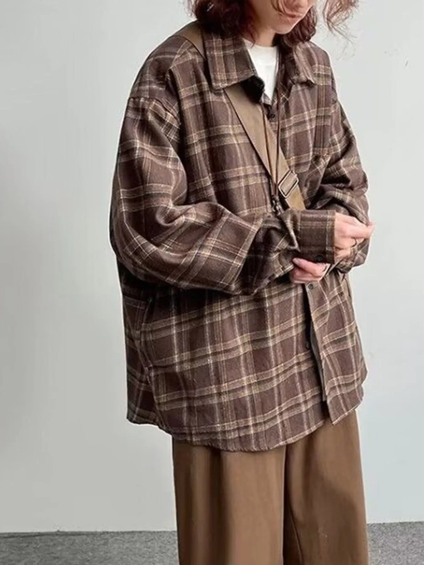 Plaid Shirt Women Long Sleeve