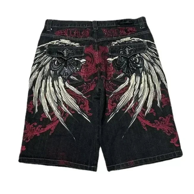 Y2K Vintage Patchwork Jorts