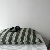 Solid Color Simple Striped Pillowcase