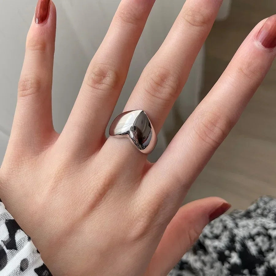 Silver Love Heart Ring