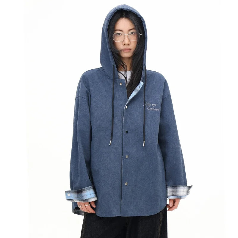 Double-sided Matching Zip-up Hoodie