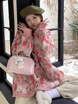 Soft Girl Knitted Buttoned Sweater