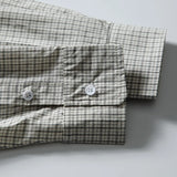 Oversized Plaid Lapel Casual Shirt
