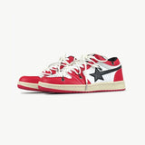 School Retro Multicolor Star Sneakers for Couples