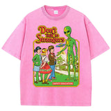Alien Cartoon Casual T-shirt