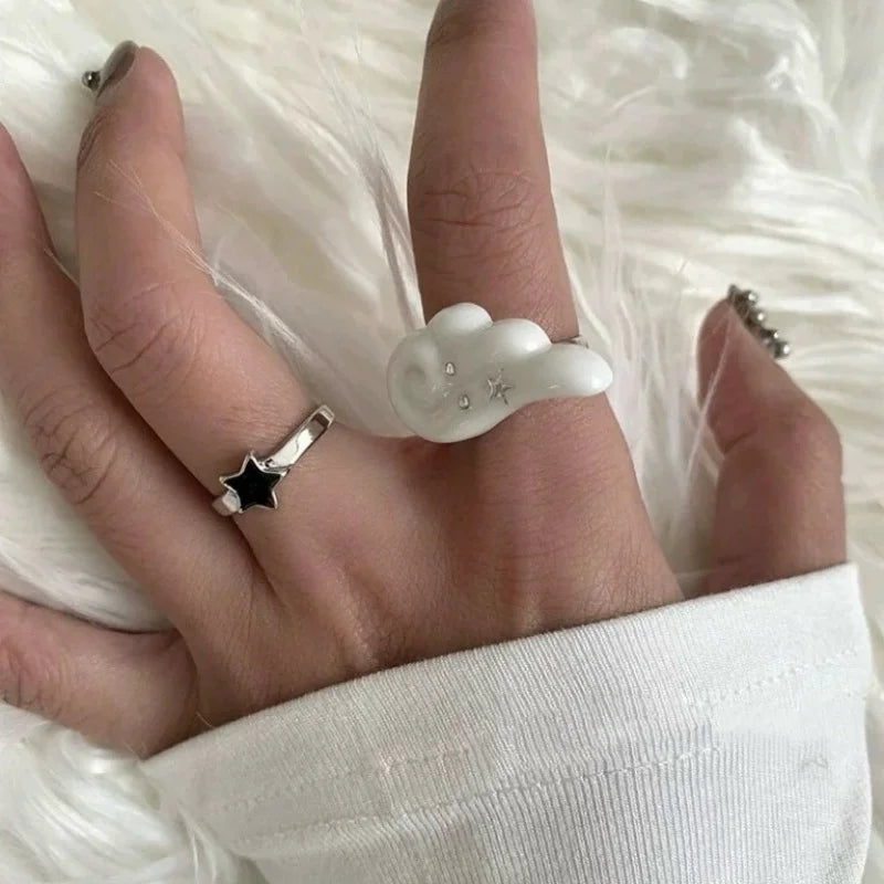 Gothic Punk Adjustable Open Ring