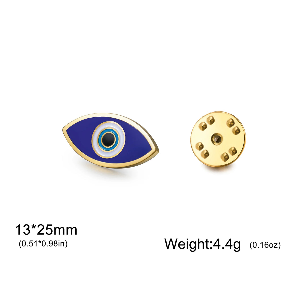 Lucky Blue Evil Eye Pin