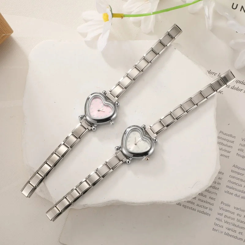 Heart Simple Stainless Steel Watch
