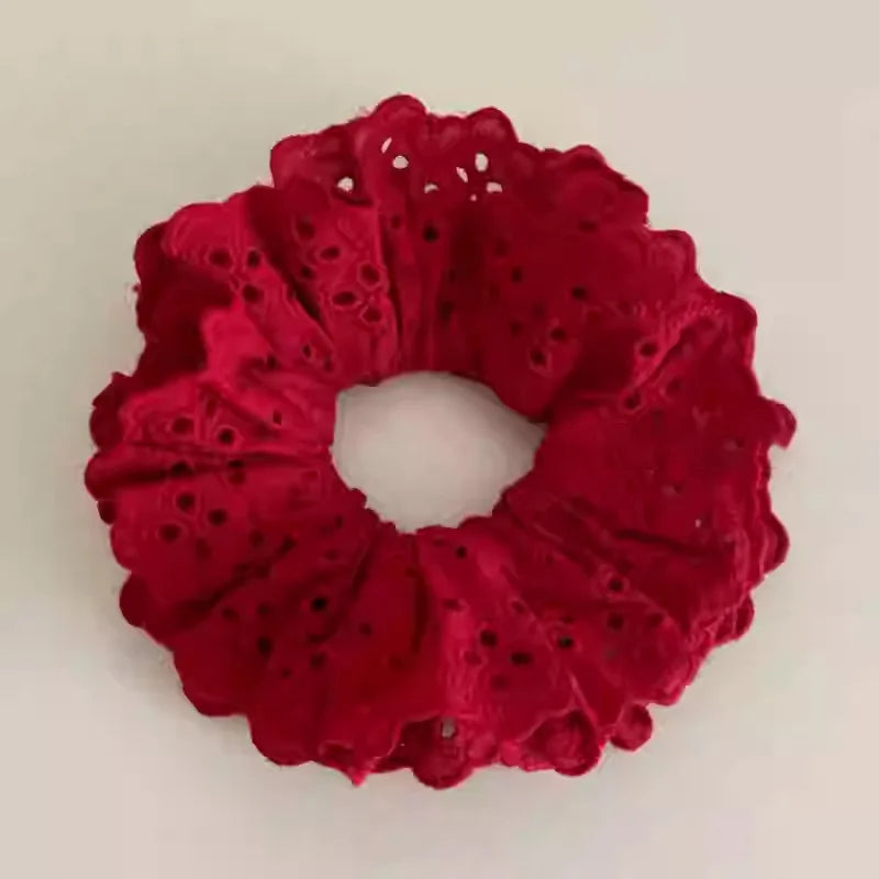 Double Layered Flower Lace Hair Tie